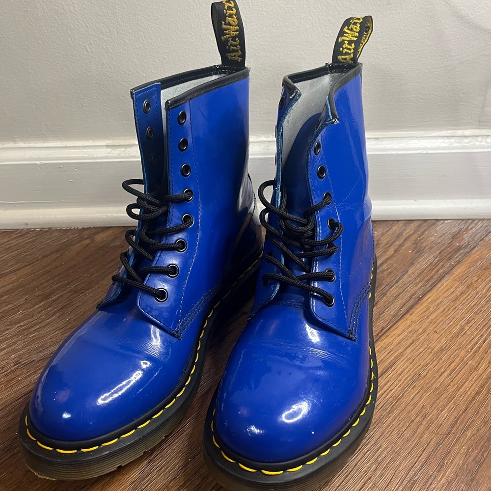 Dr. Martens Blue Boots Size 10